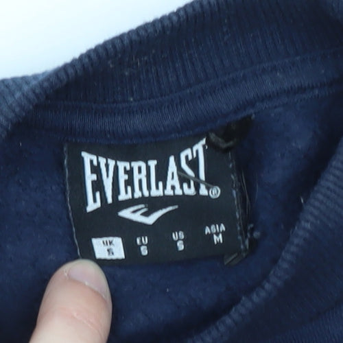 Everlast Men's Blue Pullover Sweatshirt XS Crew Neck Fleece Sportswear