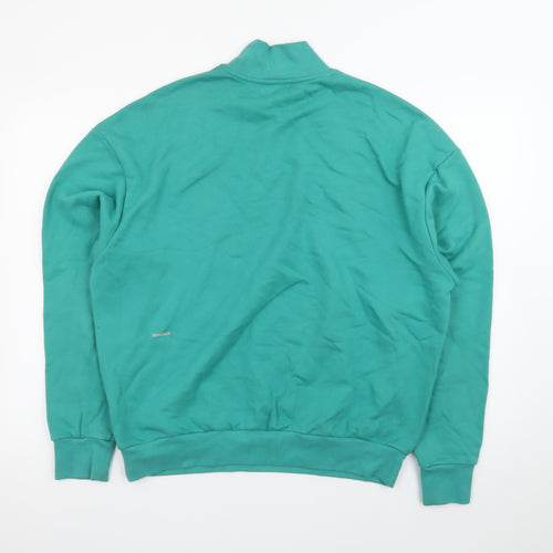 Pangaia Men's Green High Neck Organic Cotton Sweatshirt Size S