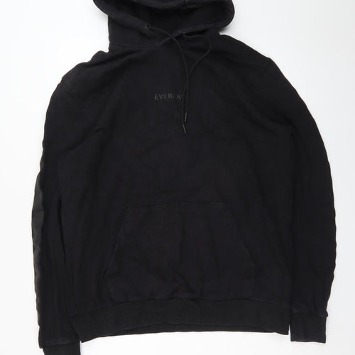 Everlast Mens Black Pullover Hoodie Medium Sports Fleece