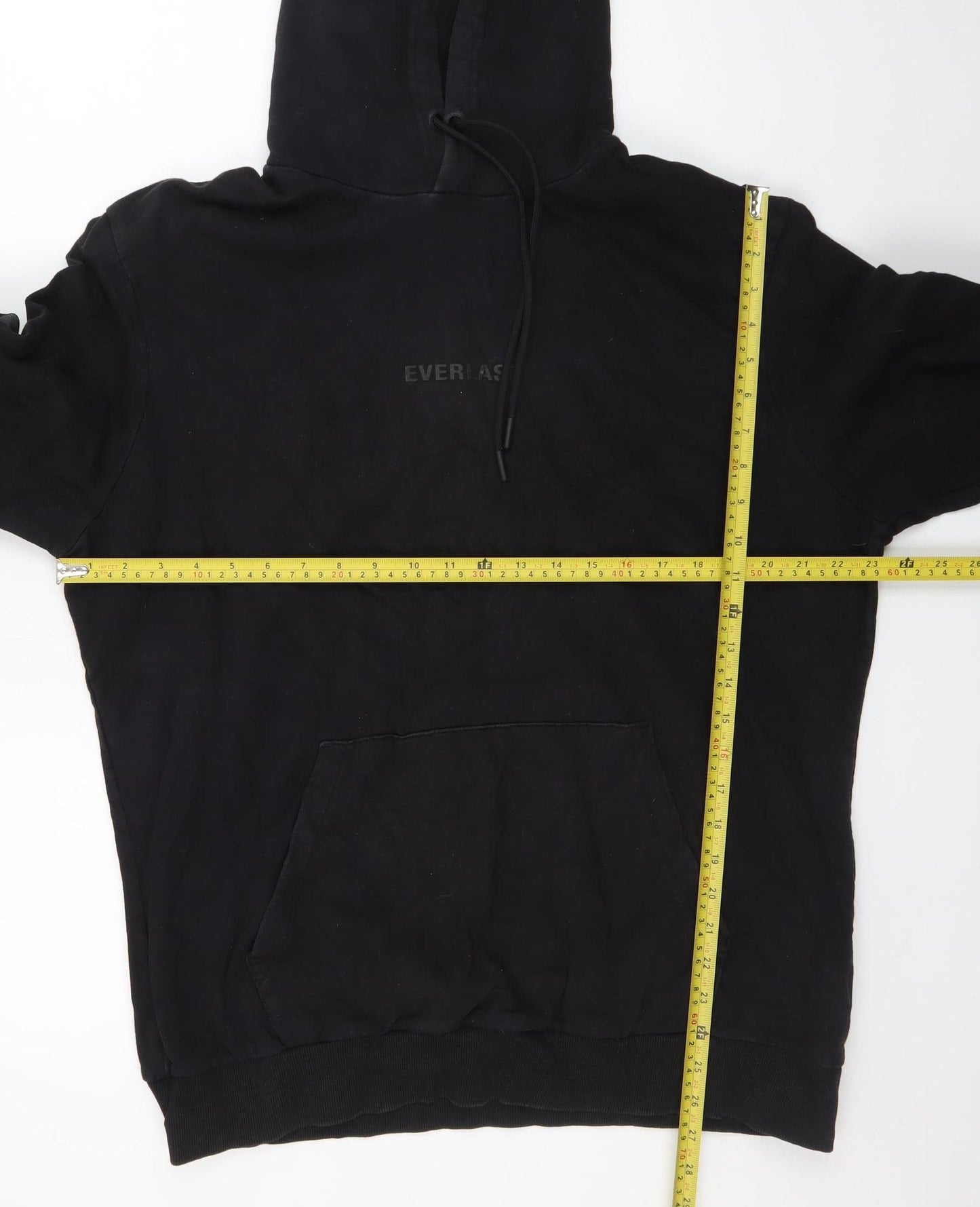 Everlast Mens Black Pullover Hoodie Medium Sports Fleece