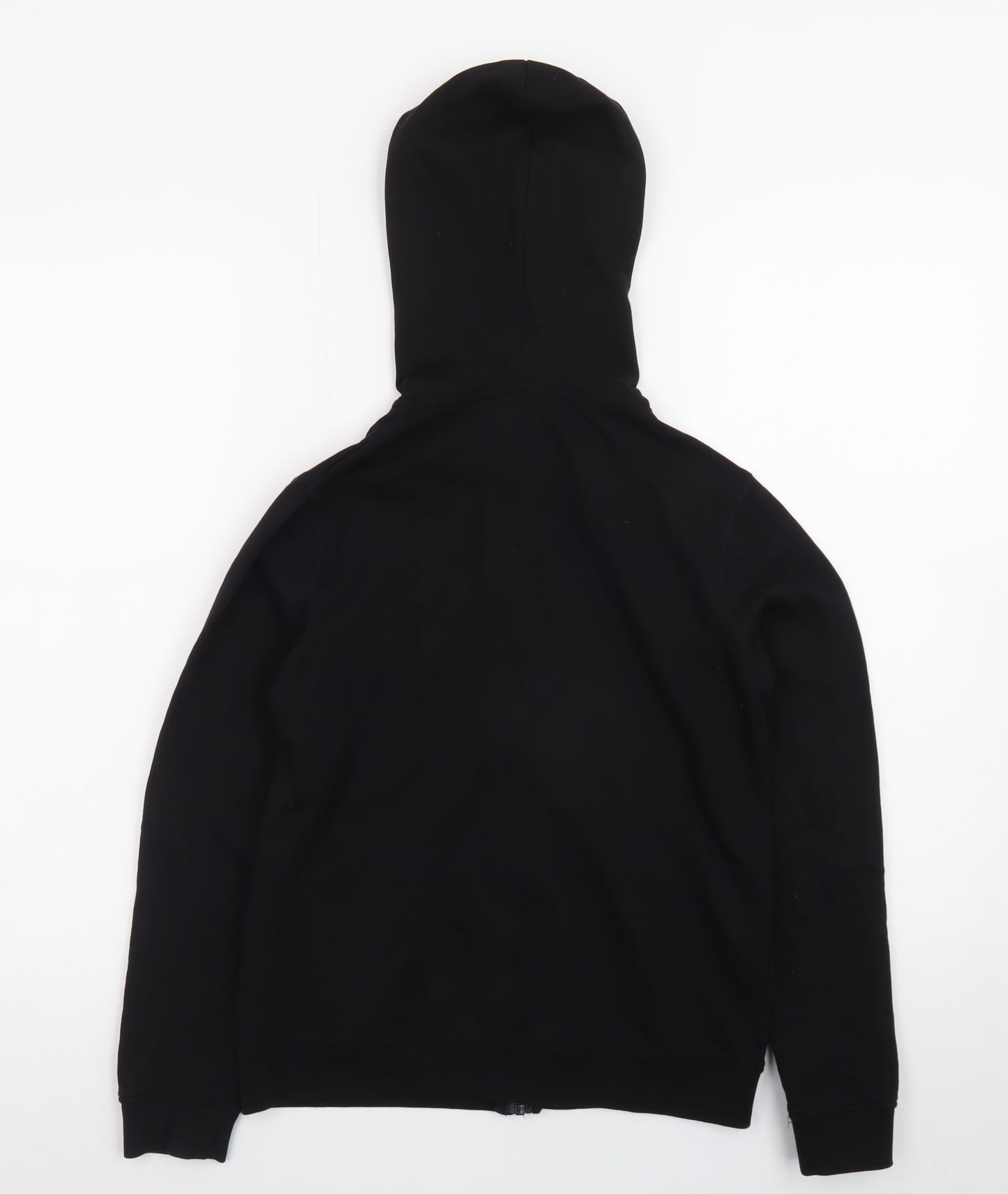 Guess Womens Black Size 12 Full Zip Hoodie Sweatshirt