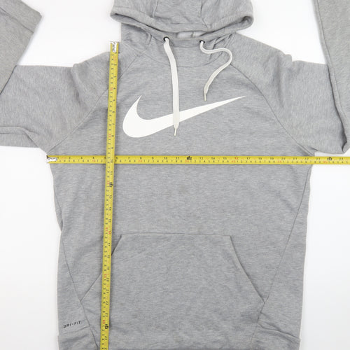 Nike Men's Grey Dri-Fit Pullover Hoodie Size L Sportswear