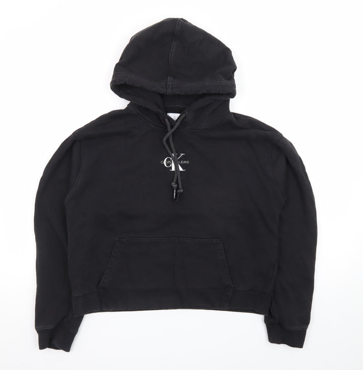 Calvin Klein Jeans Women's Black Pullover Hoodie Size M