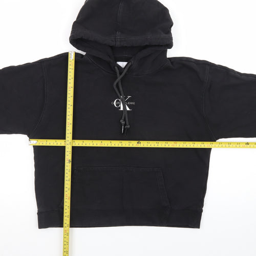Calvin Klein Jeans Women's Black Pullover Hoodie Size M