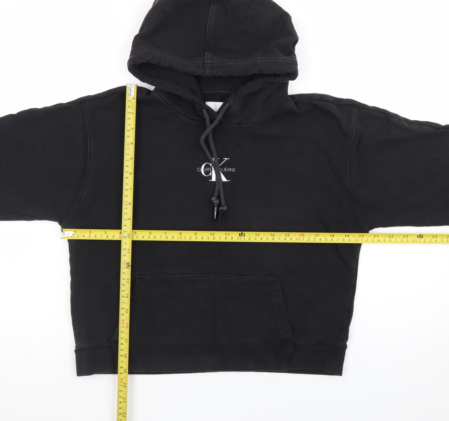 Calvin Klein Jeans Women's Black Pullover Hoodie Size M