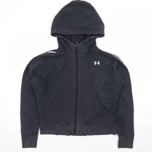 Under Armour Women's Black Medium Full Zip Hoodie Threadborne