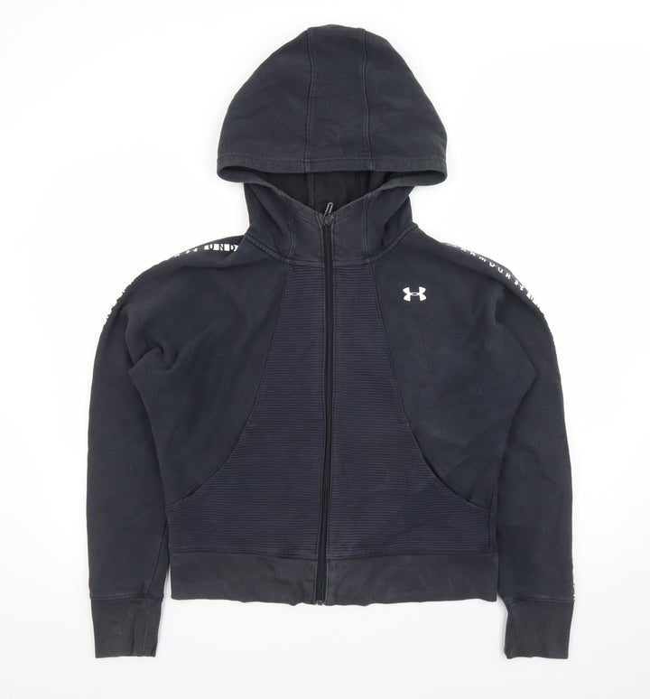 Under Armour Women's Black Medium Full Zip Hoodie Threadborne