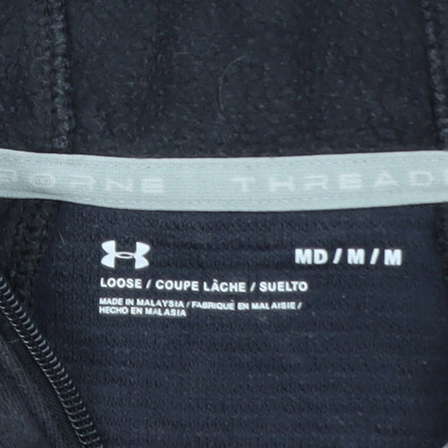 Under Armour Women's Black Medium Full Zip Hoodie Threadborne