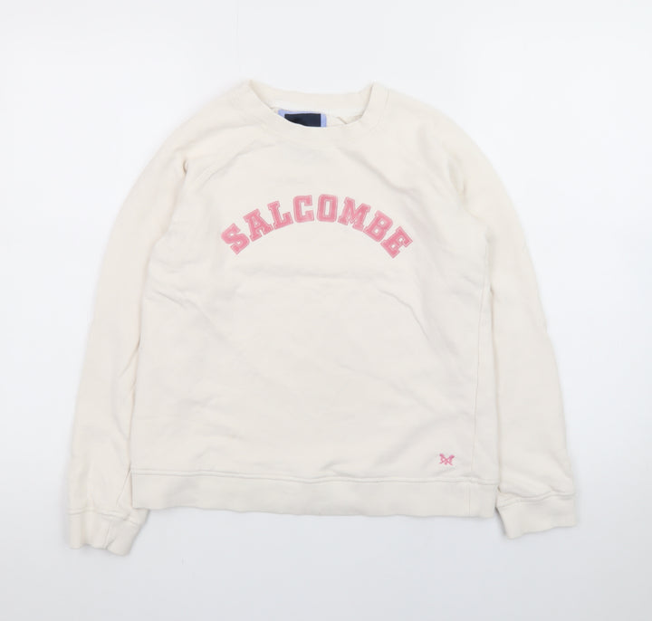 Crew Clothing Company Women Beige Salcombe Pullover Sweatshirt Size 10