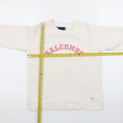 Crew Clothing Company Women Beige Salcombe Pullover Sweatshirt Size 10