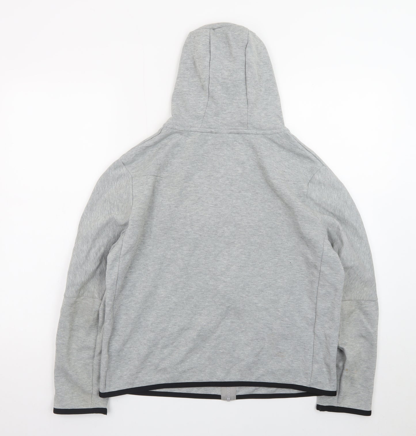 Nike Men's Grey Full Zip Hoodie L Sportswear Lightweight