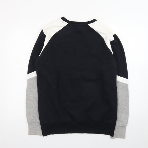 Ellesse Men's Black Colourblock Logo Sweatshirt Size M Pullover