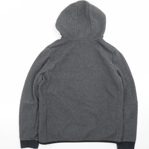 Nike Men’s Grey Full Zip Hoodie XL Fleece Sweatshirt