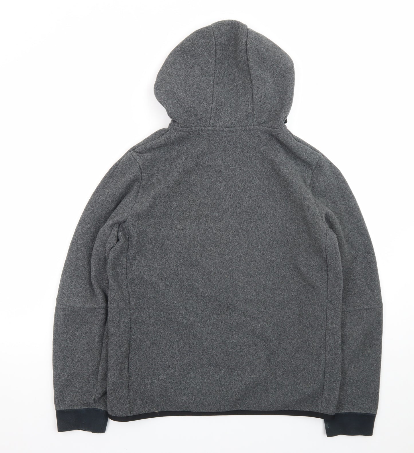Nike Men’s Grey Full Zip Hoodie XL Fleece Sweatshirt