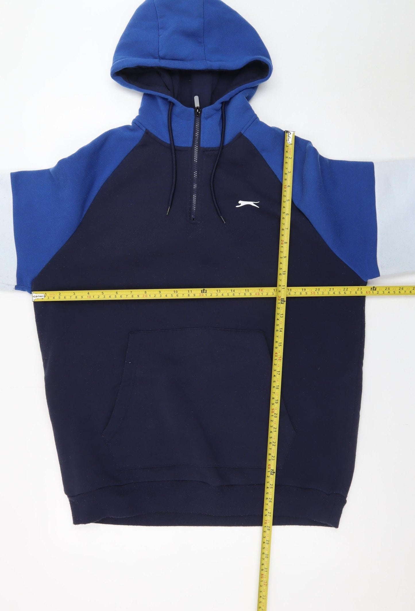Slazenger Men's Blue XL 1/2 Zip Fleece Hoodie Sweatshirt