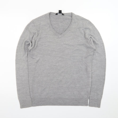 Cedar Wood State Men's Grey V-Neck Pullover Sweatshirt Size S