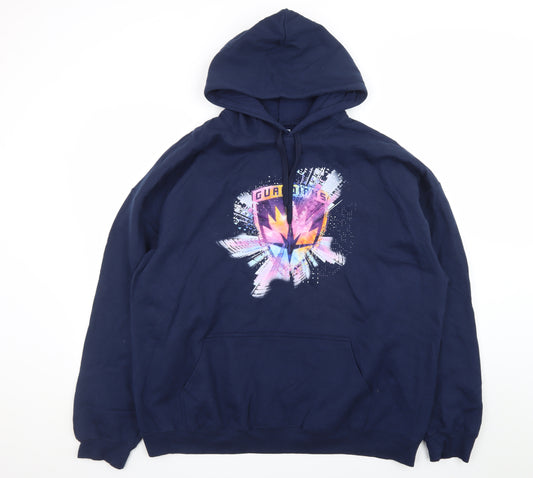 Marvel Men's Blue 2XL Pullover Hoodie Guardians of the Galaxy Graphic