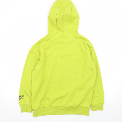 The Grinch Boys Green Hoodie 10-11 Years Pullover Christmas Graphic Print