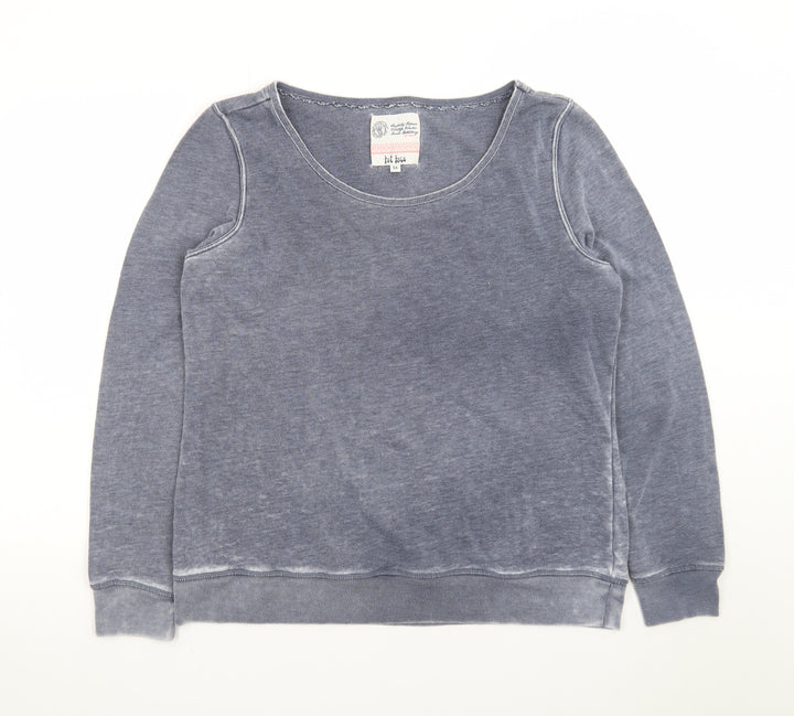 Fat Face Womens Blue Size 16 Pullover Sweatshirt Casual Cotton