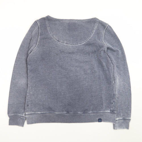 Fat Face Womens Blue Size 16 Pullover Sweatshirt Casual Cotton
