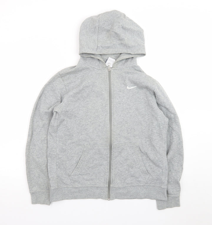 Nike Teens Grey Full Zip Hoodie XL Regular Fit