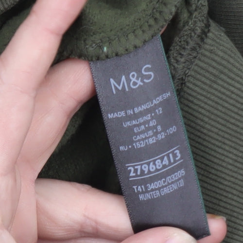 Marks and Spencer Women Green Sequin Star Sweatshirt Size 12