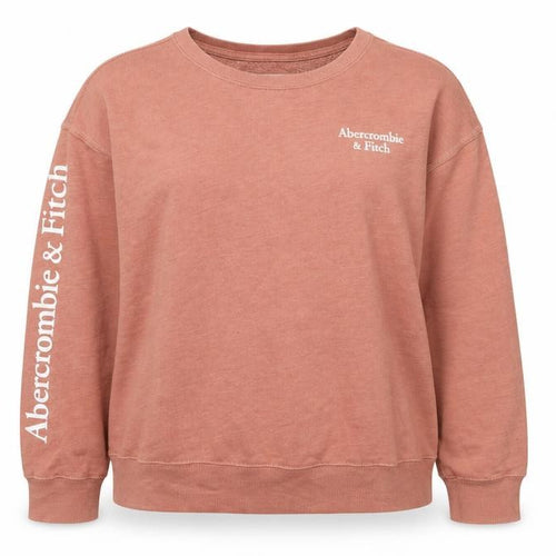 Abercrombie & Fitch Women's Brown Logo Pullover Sweatshirt XL