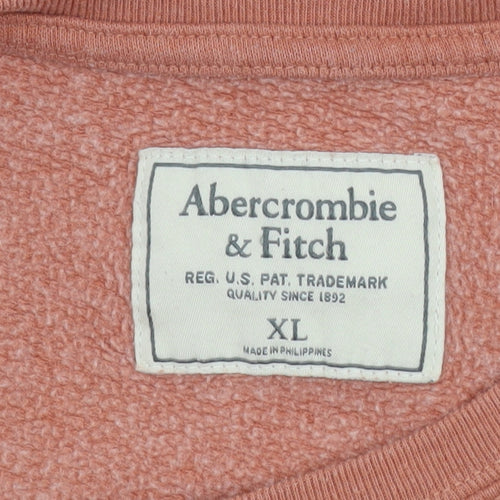 Abercrombie & Fitch Women's Brown Logo Pullover Sweatshirt XL