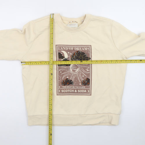 Scotch & Soda Women's Beige Land of Dreams Pullover Sweatshirt Size S