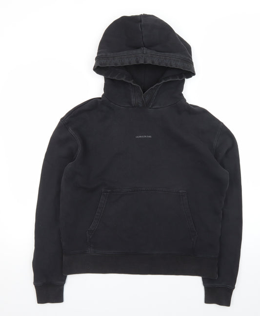 Calvin Klein Jeans Men's Black L Pullover Hoodie with Logo