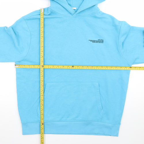 Jack Wills Men’s Blue Oversized Pullover Hoodie Size L