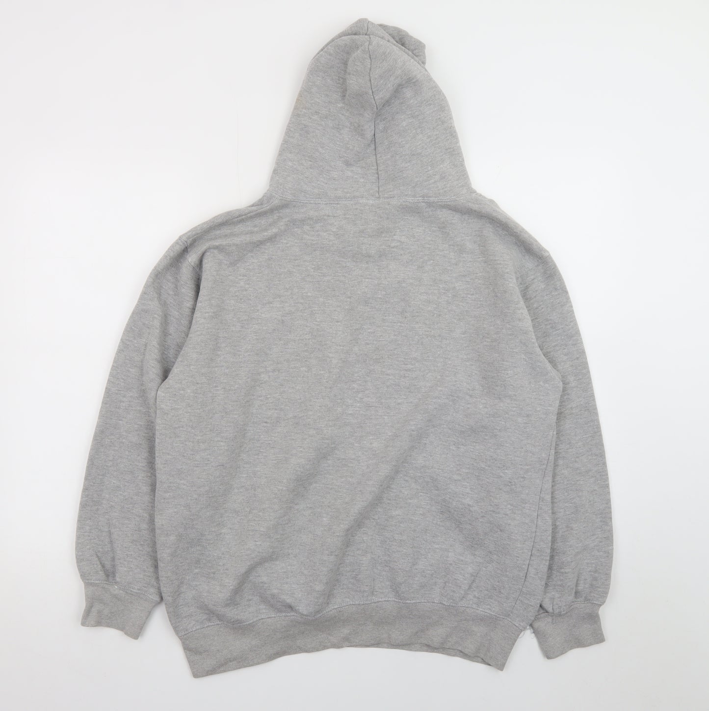 NYPD Mens Grey Pullover Hoodie L Regular Fit Fleece Graphic Print