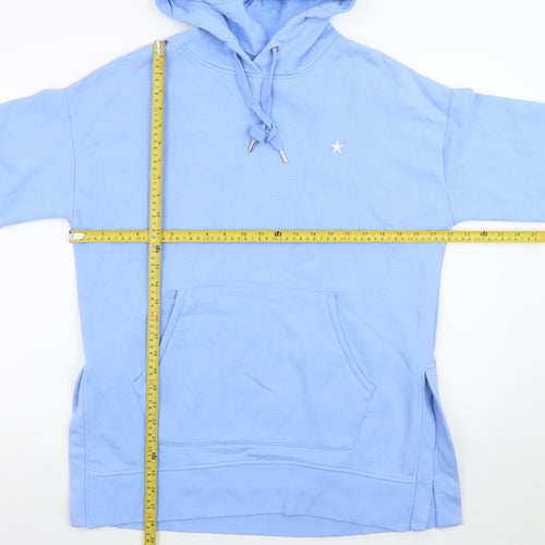 Next Women’s Blue Pullover Hoodie M Cotton Blend Casual Sweatshirt
