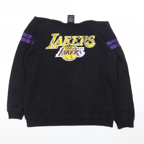 UNK NBA Los Angeles Lakers Black Sweatshirt Women S Cotton Blend