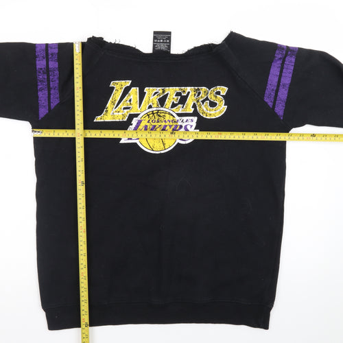 UNK NBA Los Angeles Lakers Black Sweatshirt Women S Cotton Blend