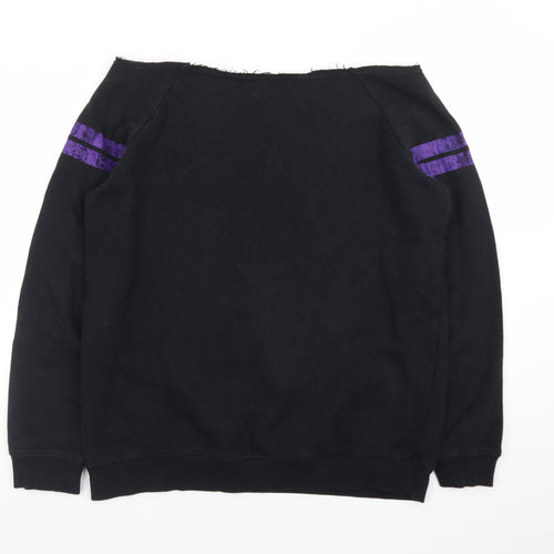UNK NBA Los Angeles Lakers Black Sweatshirt Women S Cotton Blend