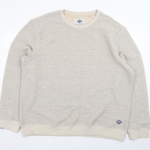 Union Works Men Beige 2XL Pullover Sweatshirt Classic Knit