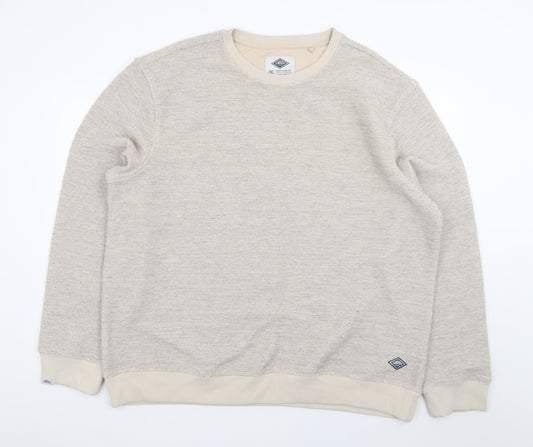 Union Works Men Beige 2XL Pullover Sweatshirt Classic Knit