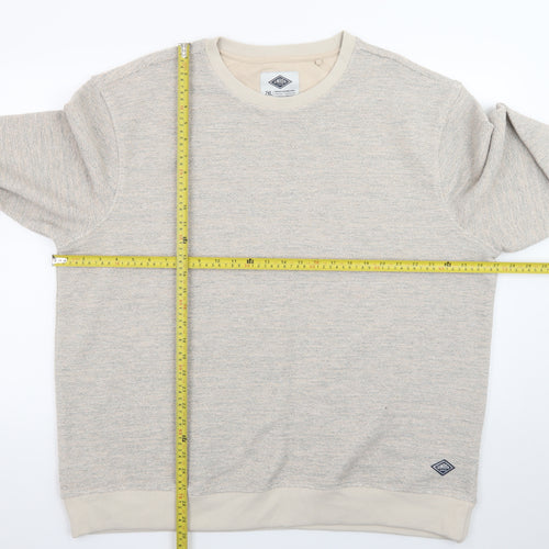 Union Works Men Beige 2XL Pullover Sweatshirt Classic Knit