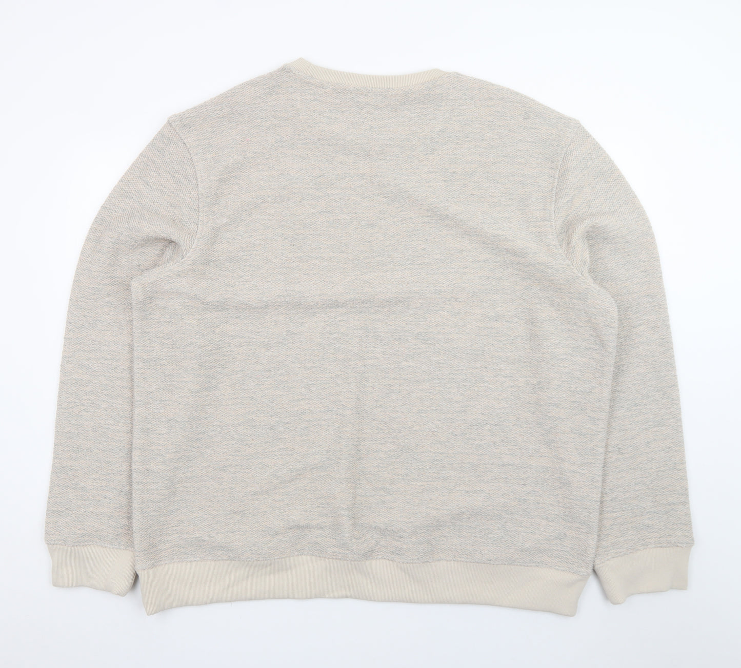 Union Works Men Beige 2XL Pullover Sweatshirt Classic Knit
