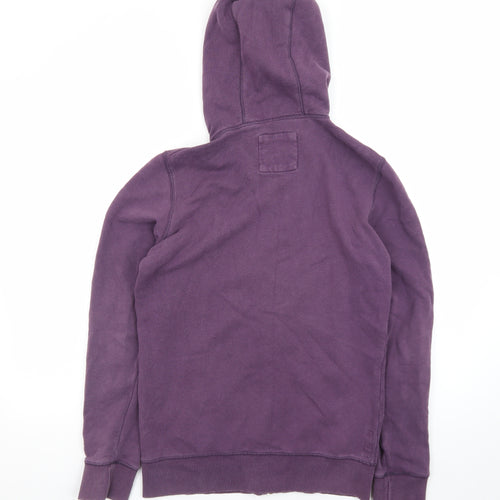Fat Face Womens Purple Full Zip Hoodie Size 10 Cotton Casual