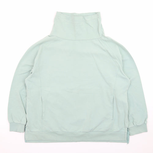 Bella di Notte Women’s Green Pullover Sweatshirt Size 18 Funnel Neck