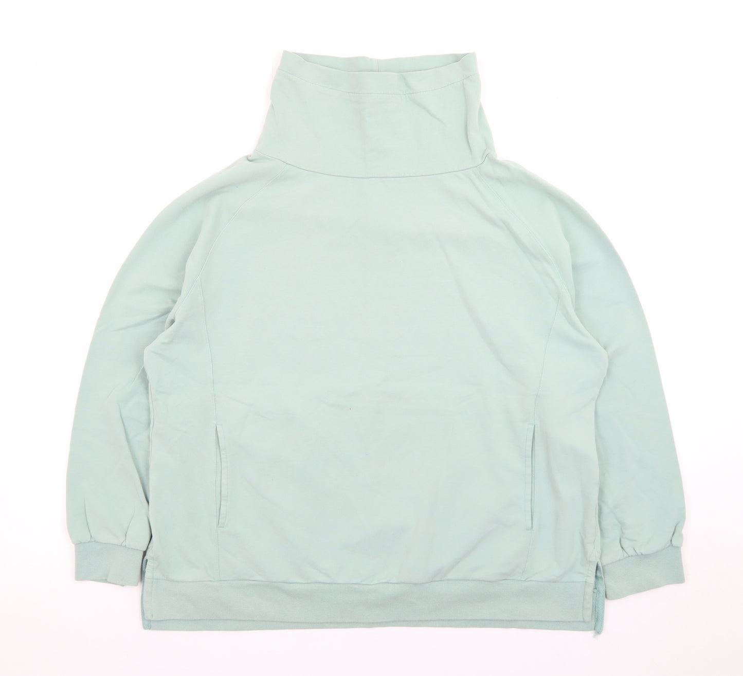 Bella di Notte Women’s Green Pullover Sweatshirt Size 18 Funnel Neck