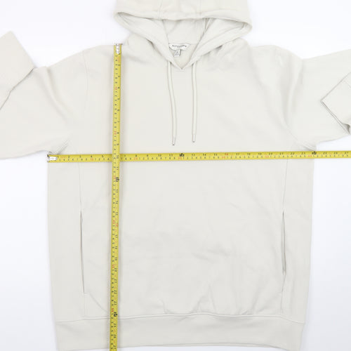 Marks and Spencer Women Ivory XL Basic Hooded Long Sleeve Top