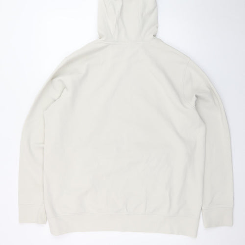 Marks and Spencer Women Ivory XL Basic Hooded Long Sleeve Top