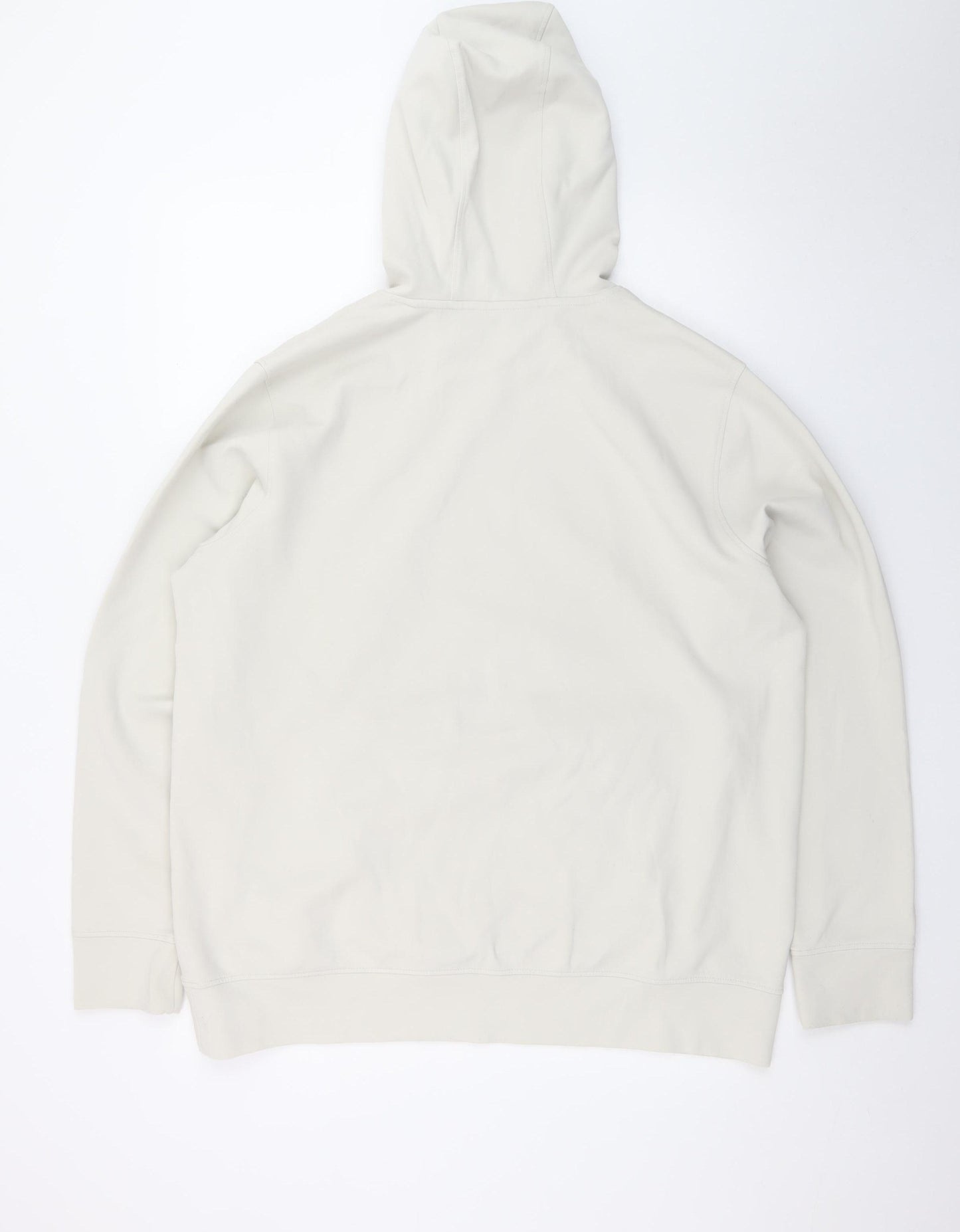 Marks and Spencer Women Ivory XL Basic Hooded Long Sleeve Top