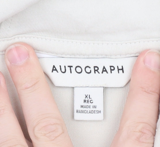 Marks and Spencer Women Ivory XL Basic Hooded Long Sleeve Top
