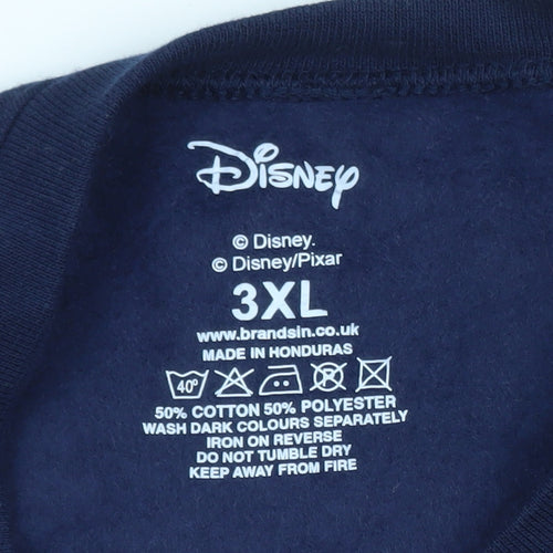 Disney Moana Maui Navy Sweatshirt 3XL Unisex Cotton Blend Graphic
