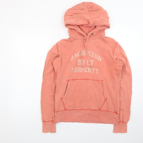 H&M L.O.G.G Women’s Coral Pullover Hoodie Size M Casual Cotton
