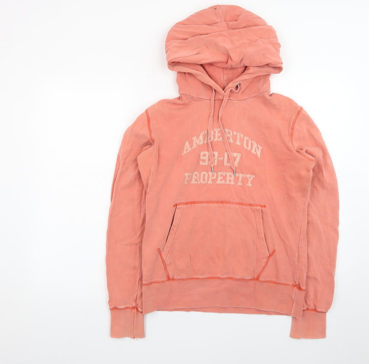 H&M L.O.G.G Women’s Coral Pullover Hoodie Size M Casual Cotton